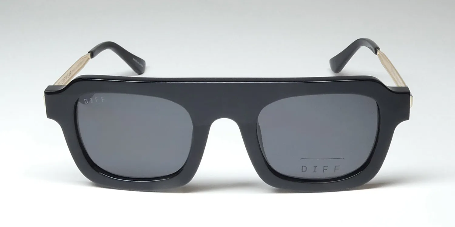 Diff Alden bk Sunglasses Black 49mm 3