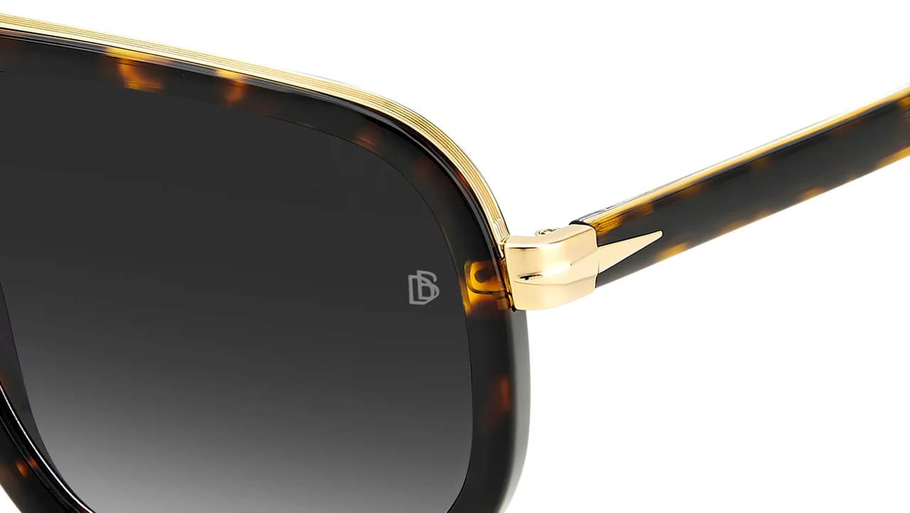 David Beckham DB 7101/S 02IK Sunglasses Havana Gold 57mm Men 4
