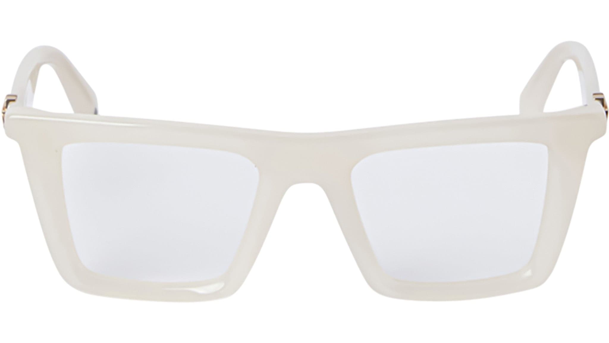 Off White STYLE 7S Eyeglasses Beige 49mm Women 2