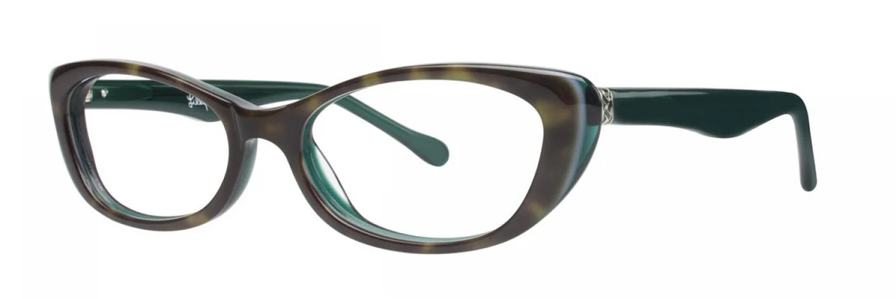 Lilly Pulitzer Tavi Eyeglasses Tortoise Jade 49mm Women