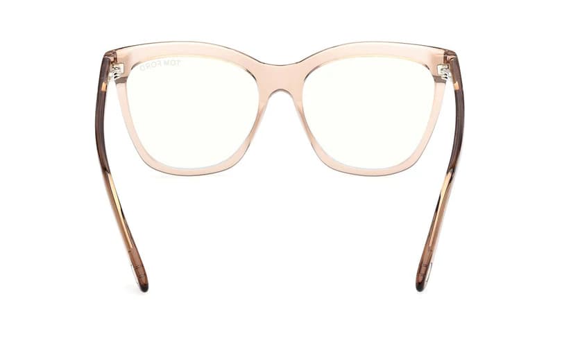Tom Ford FT6042B 045 Eyeglasses Shiny Light Brown 54mm Women 4