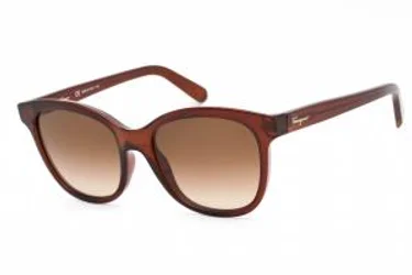 Salvatore Ferragamo SF834S 210 Sunglasses Crystal Brown 55mm