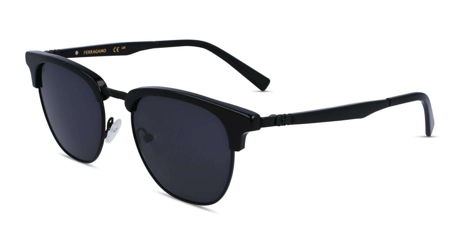 Salvatore Ferragamo SF307S 001 Sunglasses Black 53mm Men