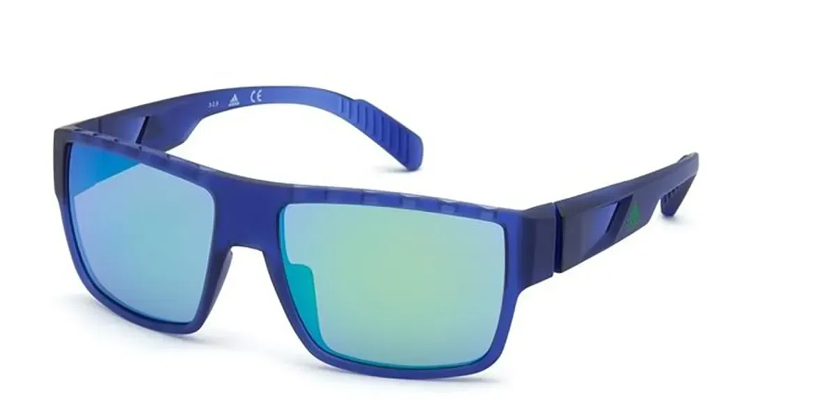 Adidas SP0006 91Q Sunglasses Matte Blue 5716mm Men