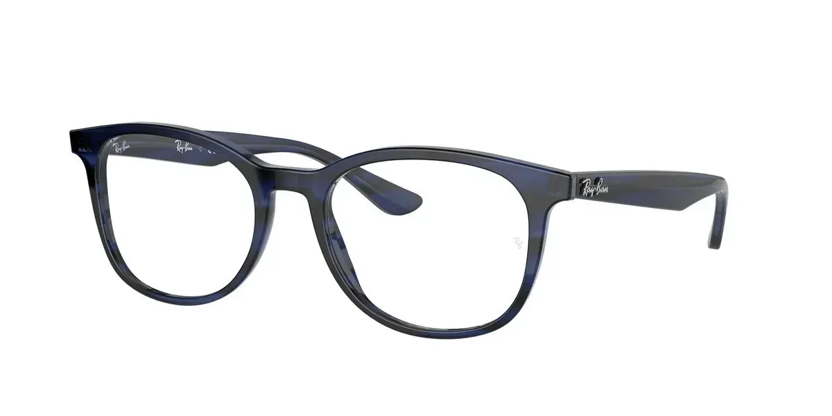 Ray-Ban RB5356 8053 Eyeglasses Striped Blue 52mm Unisex