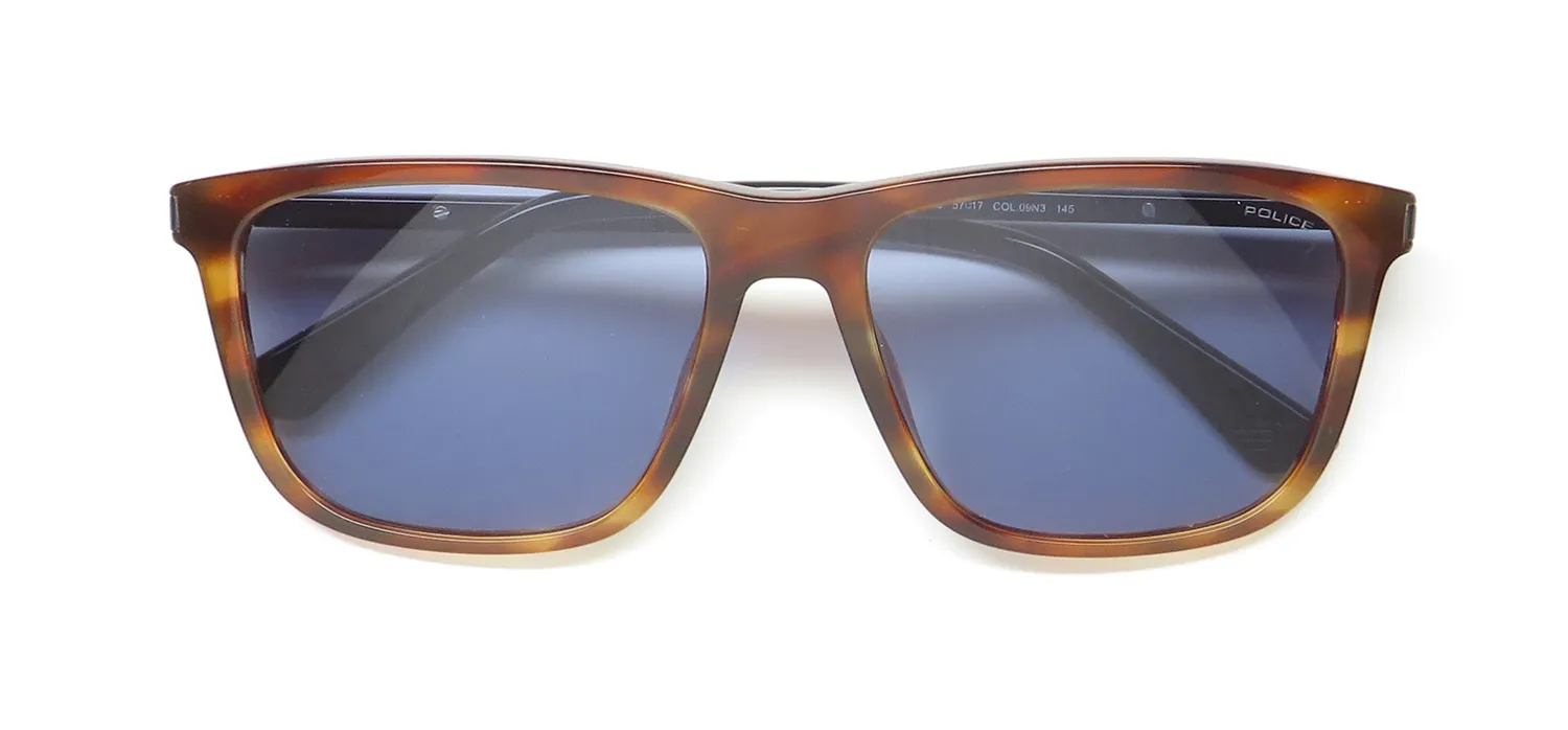 Police Sple05 09n3 Sunglasses Striped Brown 57mm 2