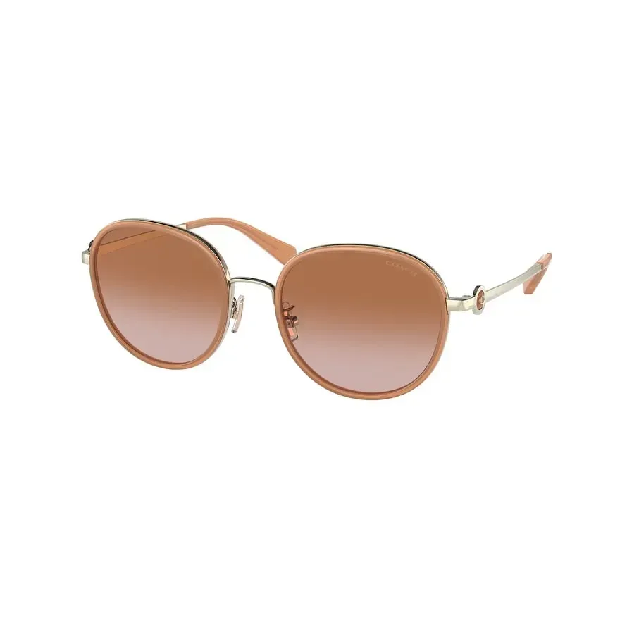 Coach HC7129 Sunglasses Milky Amber 54mm Women