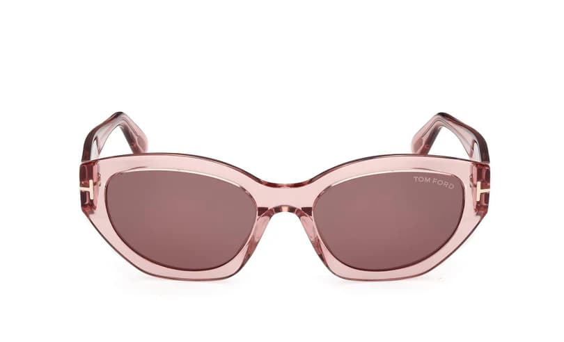 Tom Ford FT1086 72E Sunglasses Shiny Pink 55mm Women 2