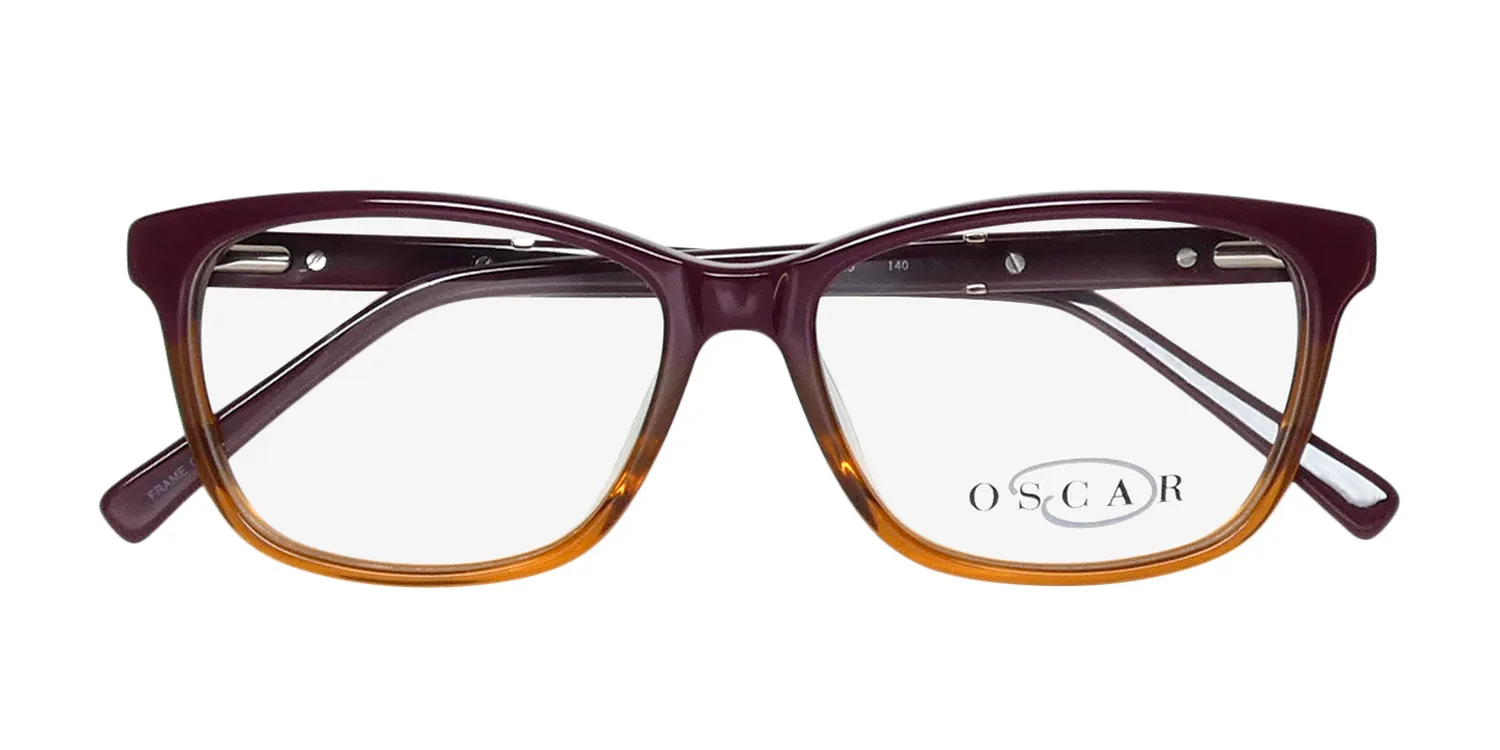 Oscar de la Renta Osl 474 210 Eyeglasses Burgundy Gradient 53mm 2