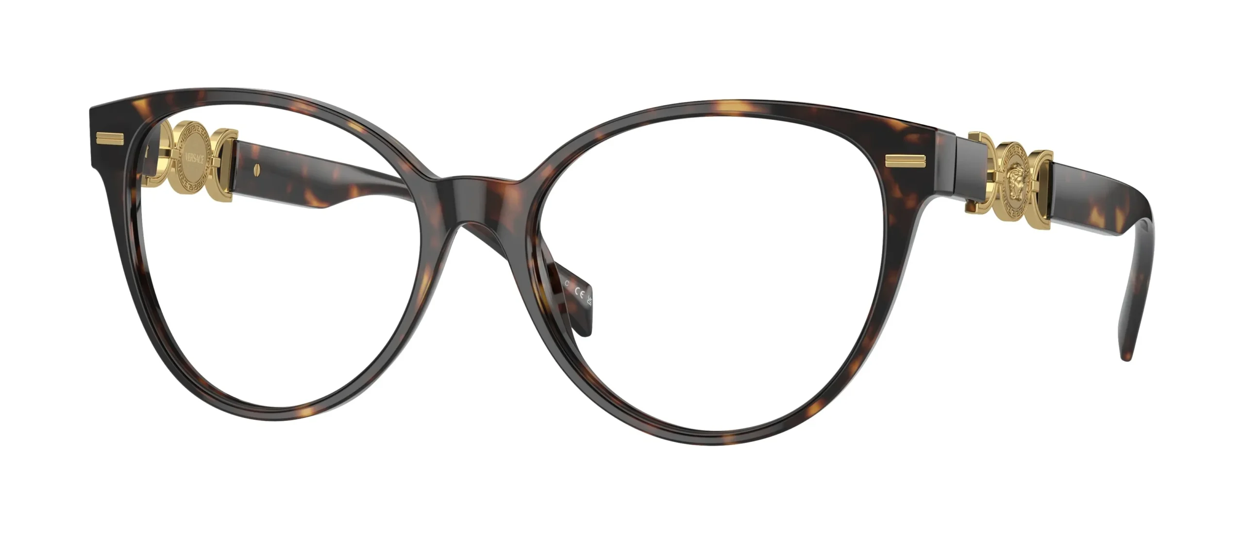 Versace 0VE3334 108 Eyeglasses Havana 55mm Women
