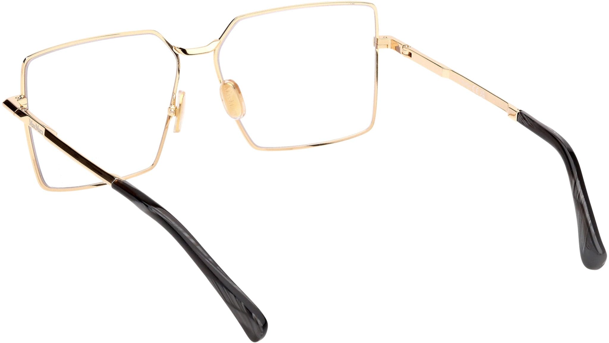 Max Mara MM5177 030 Eyeglasses Shiny Deep Gold 57mm Women 4