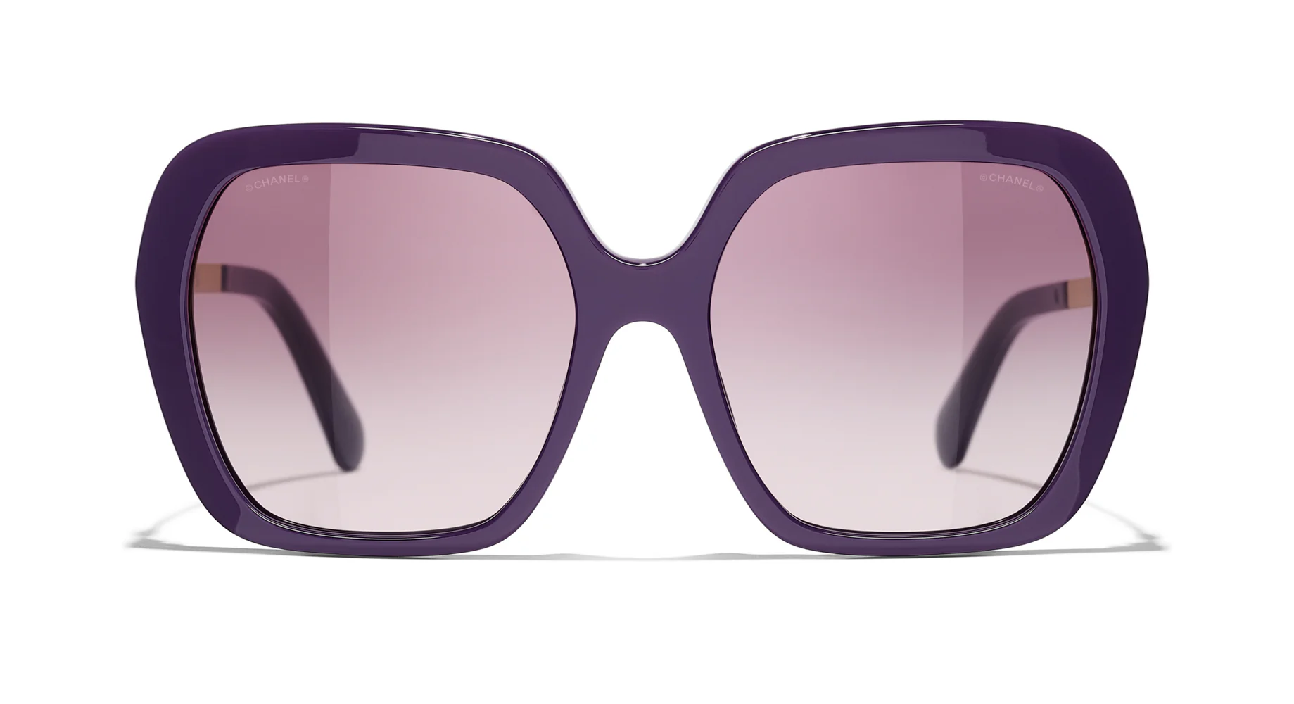 Chanel 5521-A c.1758/8H Sunglasses Violet Gold 56mm Women 3