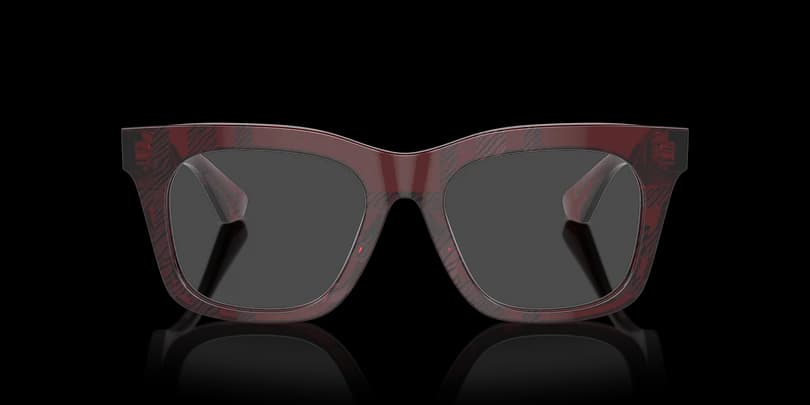 Burberry 0BE2407 4115 Eyeglasses Checkered Red 51mm Women 2