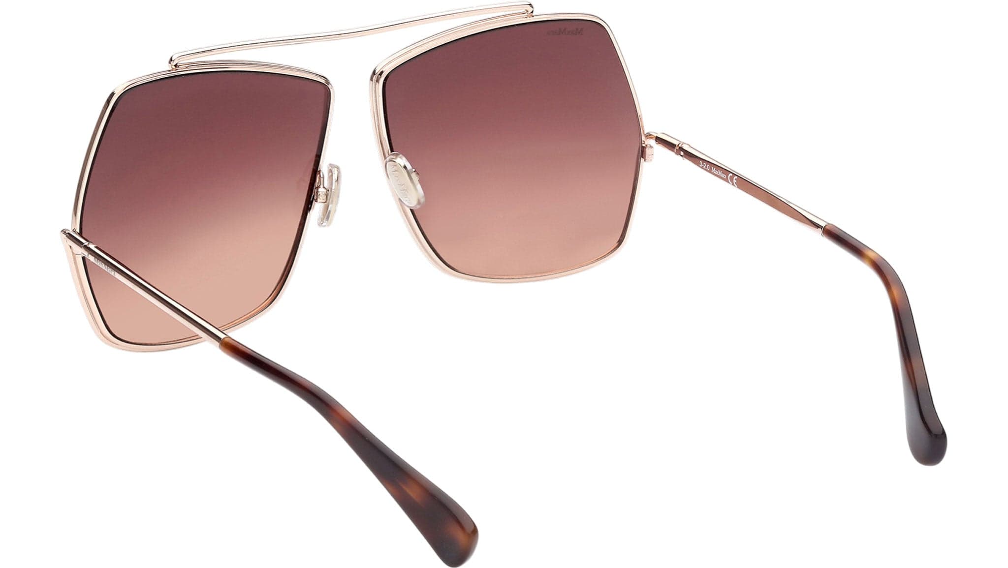 Max Mara MM0006 28F Sunglasses Shiny Rose Gold 64mm 4