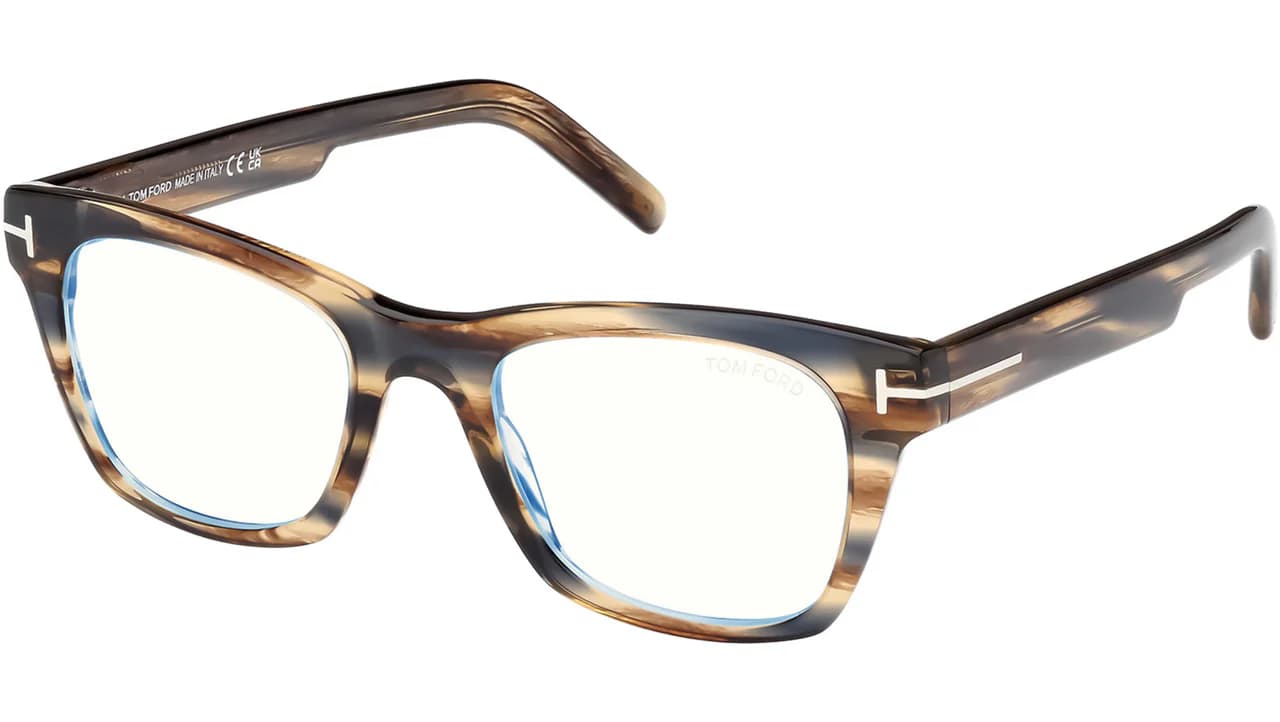 Tom Ford TF5886B 045 Eyeglasses Brown 52mm Men