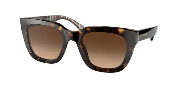 Coach HC8318 512074 Sunglasses Dark Tortoise 52mm Women