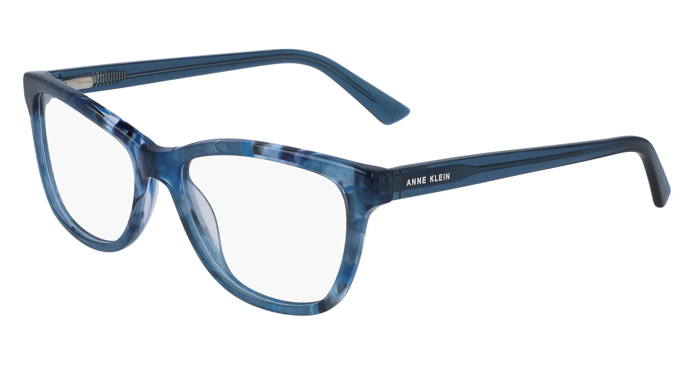 Anne Klein AK5074 400 Eyeglasses Blue Horn 53mm Women