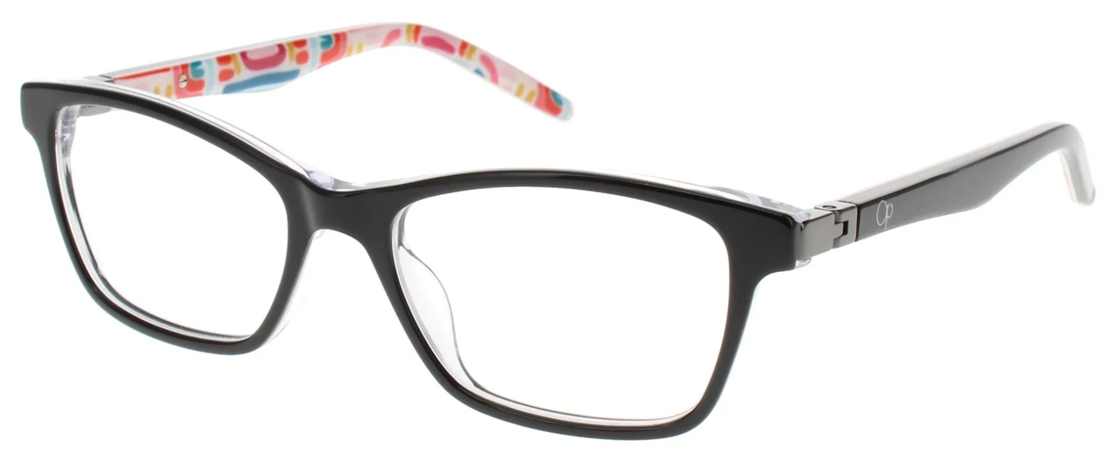 OP-Ocean Pacific OP879 Eyeglasses Black Laminate 48mm Women