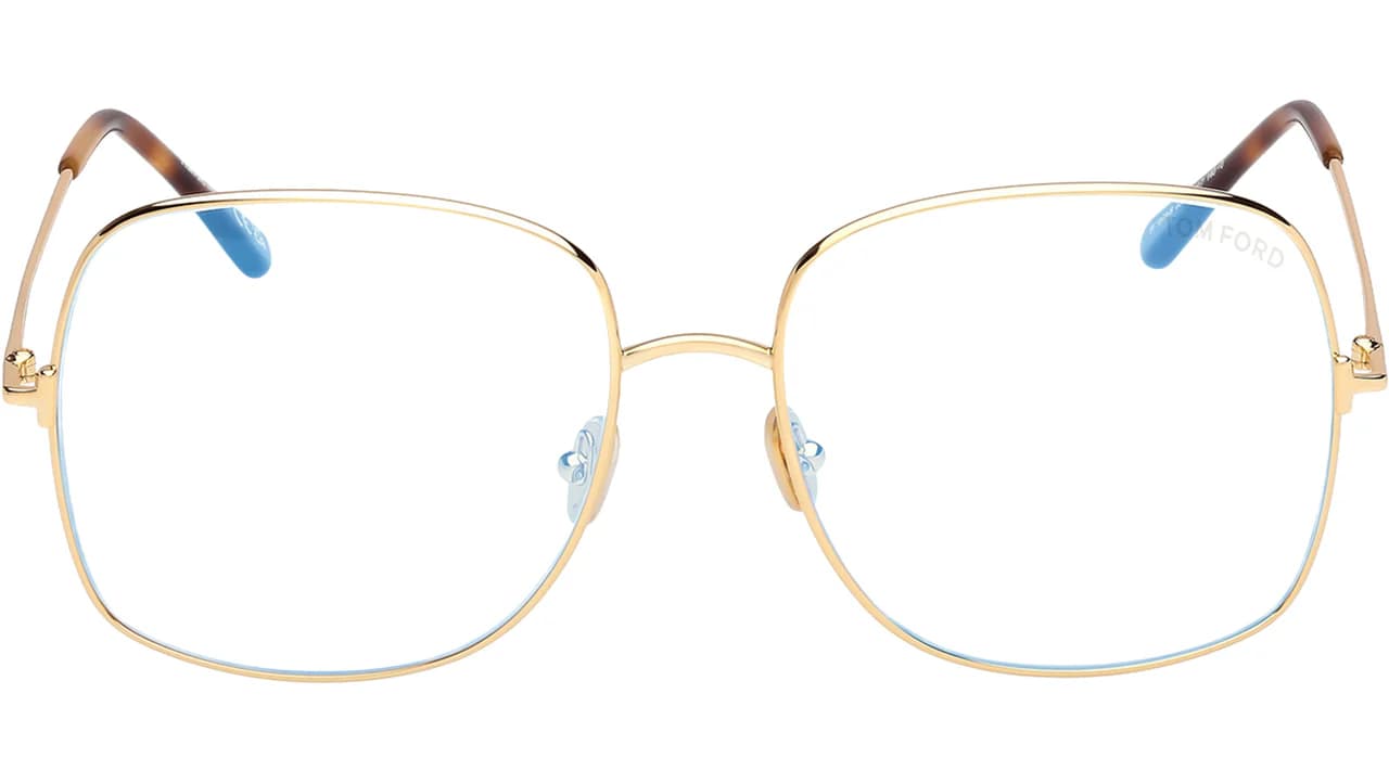 Tom Ford FT6048B 030 Eyeglasses Shiny Deep Gold 59mm Women 2