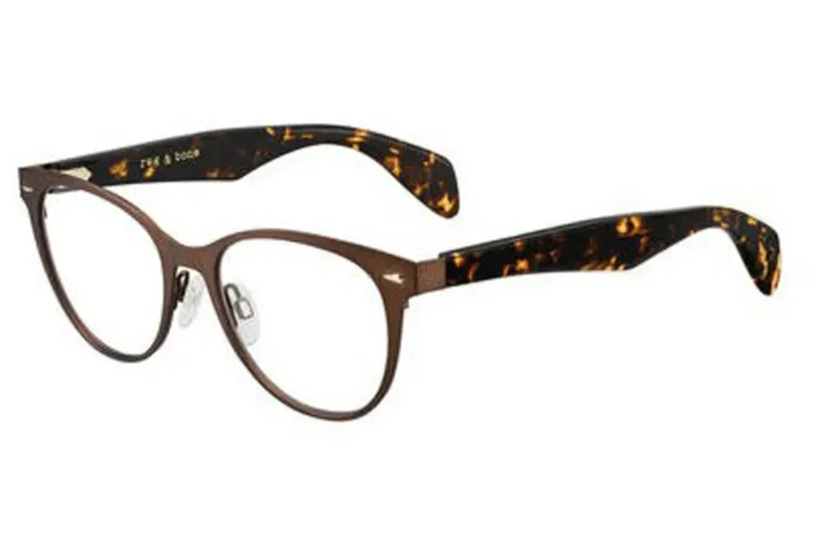 Rag & Bone RNB3002 Eyeglasses Matte Brown Havana 50mm Women