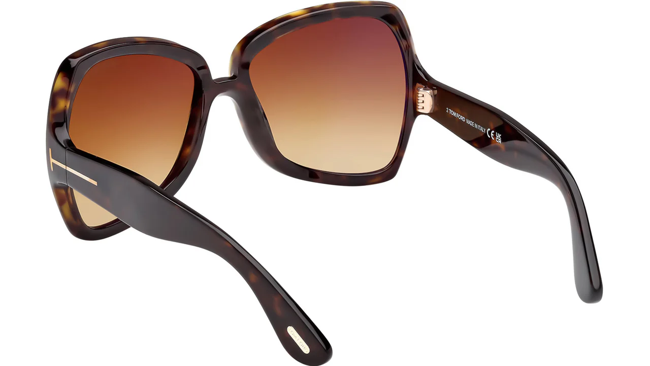 Tom Ford FT1222 52F Sunglasses Dark Havana 60mm Women 3