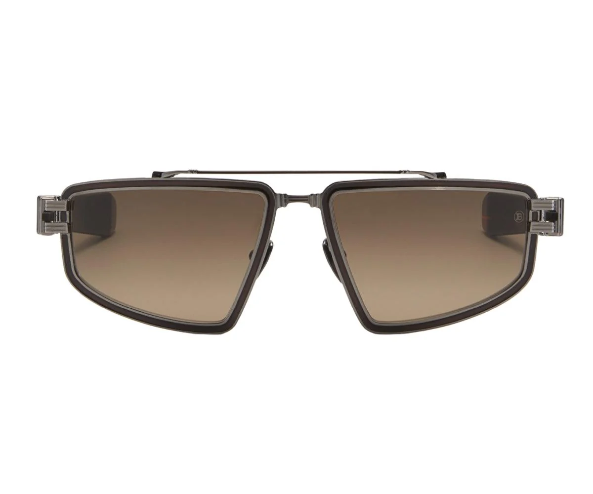 Balmain Titan 139B Sunglasses Black Rhodium 59mm Unisex 2