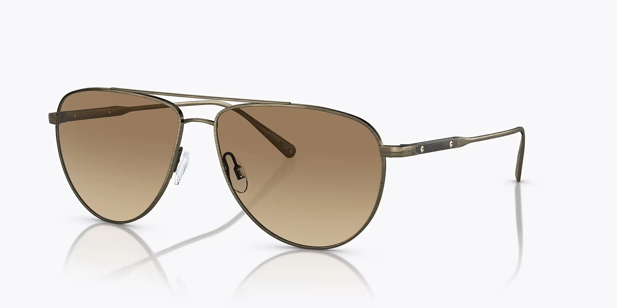 Oliver Peoples OV1301S 5284/Q4 Sunglasses Antique Gold 58mm Men