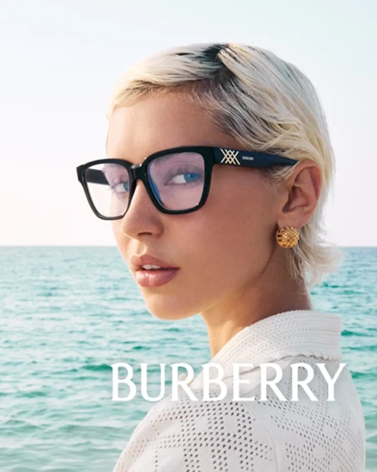 Burberry eyeglasses campaign photo Burberry eyeglasses campaign photo