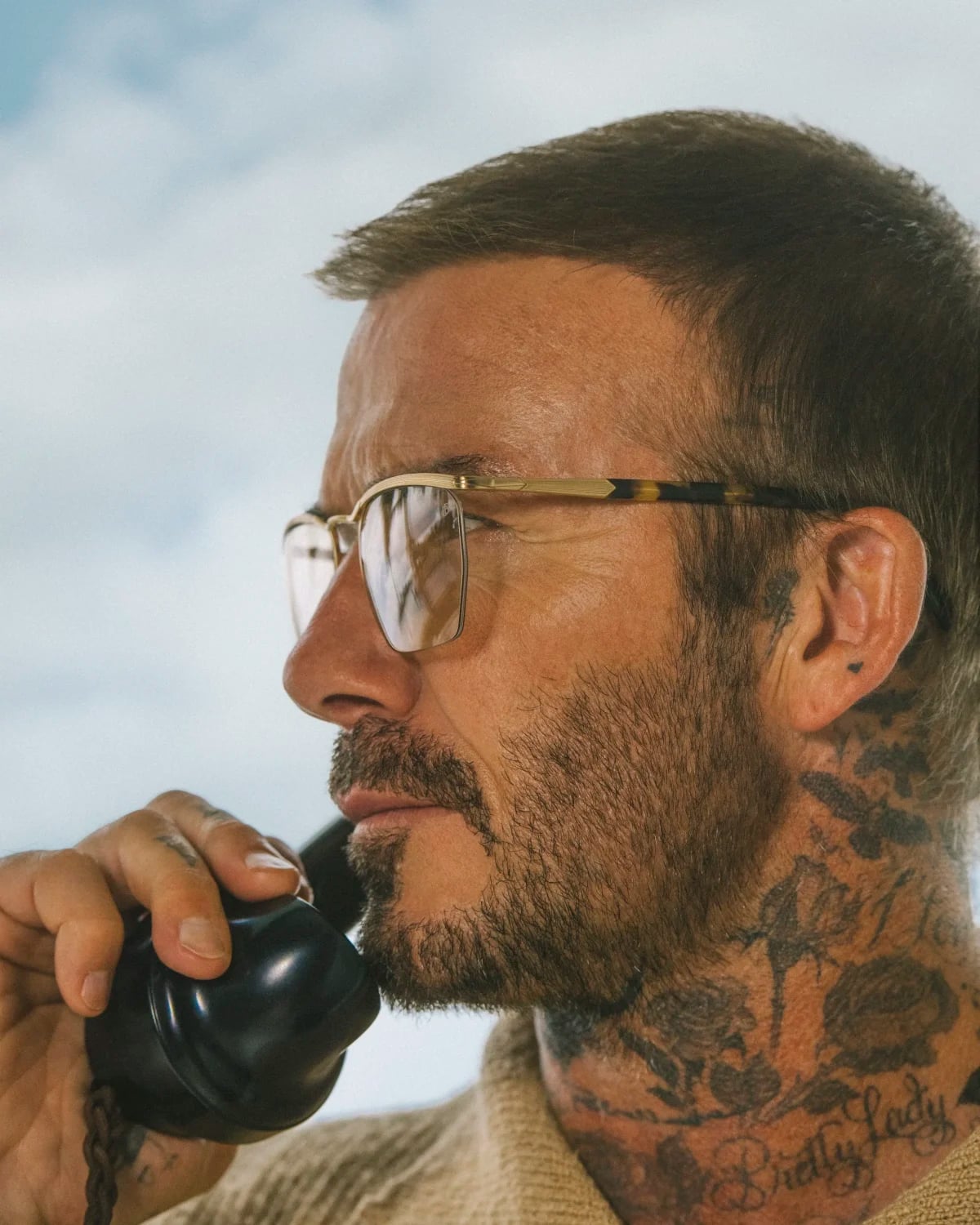 David Beckham eyeglasses campaign photo David Beckham eyeglasses campaign photo