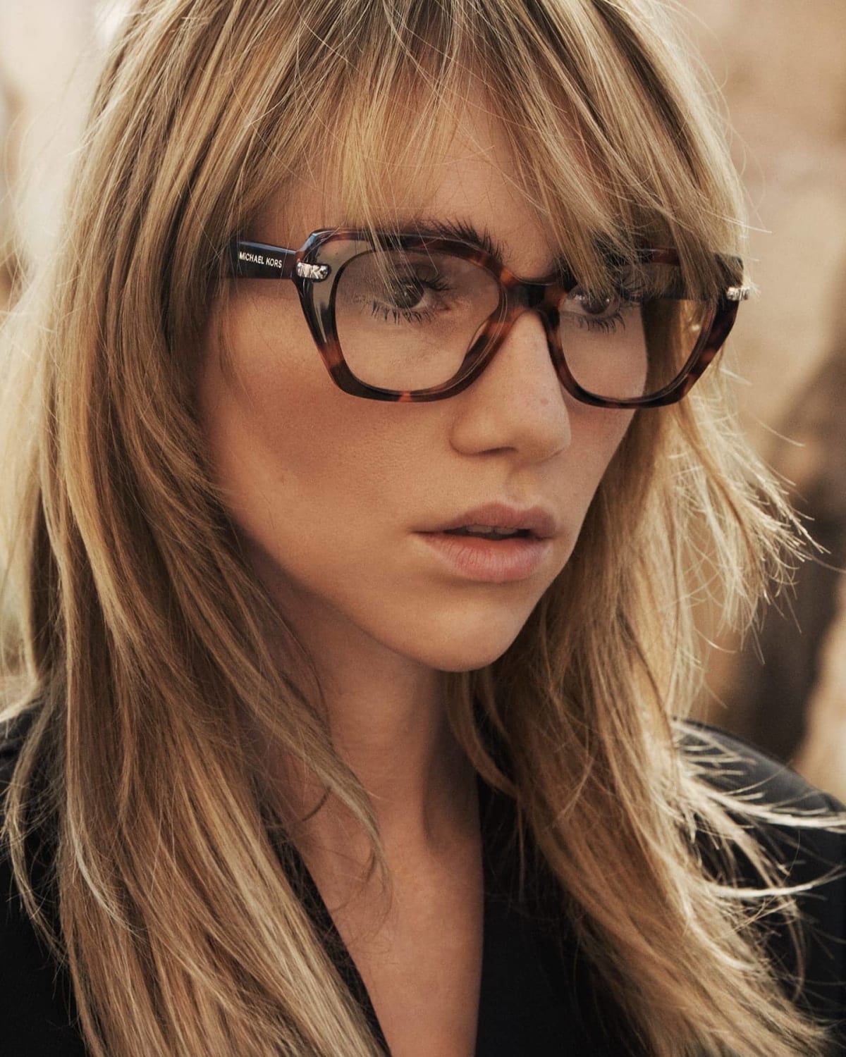 Michael Kors eyeglasses campaign photo Michael Kors eyeglasses campaign photo