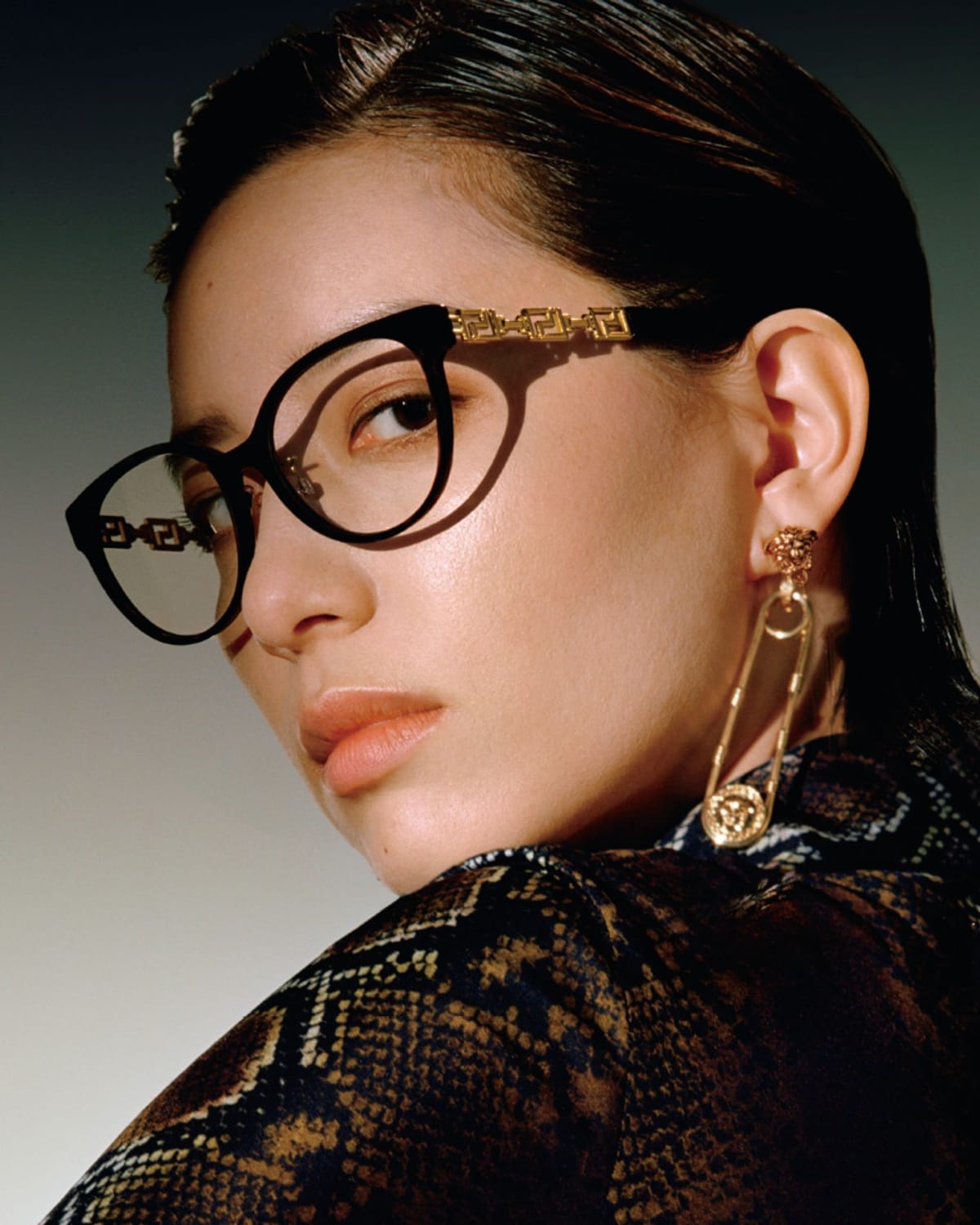 Versace eyeglasses campaign photo Versace eyeglasses campaign photo