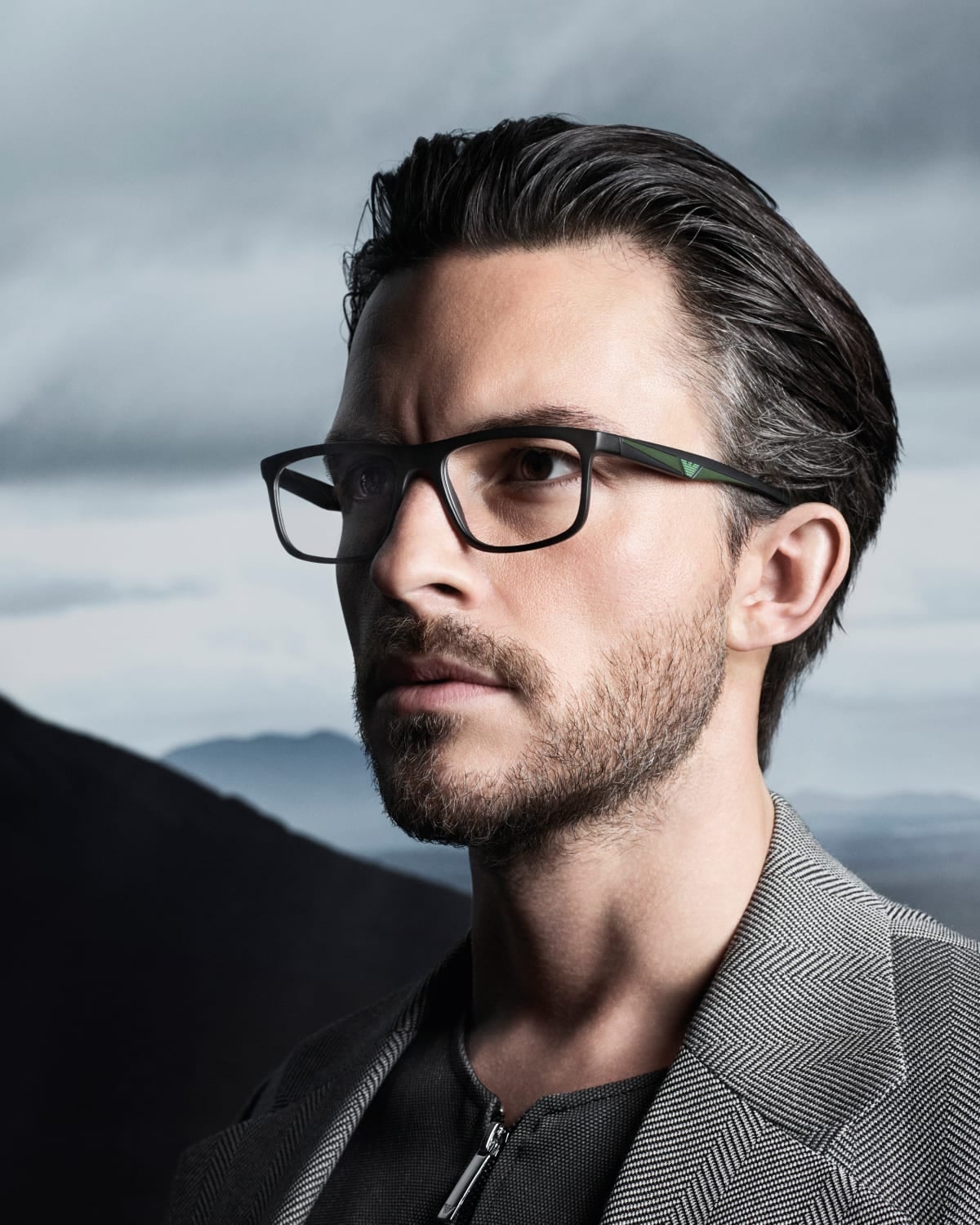 Emporio Armani eyeglasses campaign photo Emporio Armani eyeglasses campaign photo