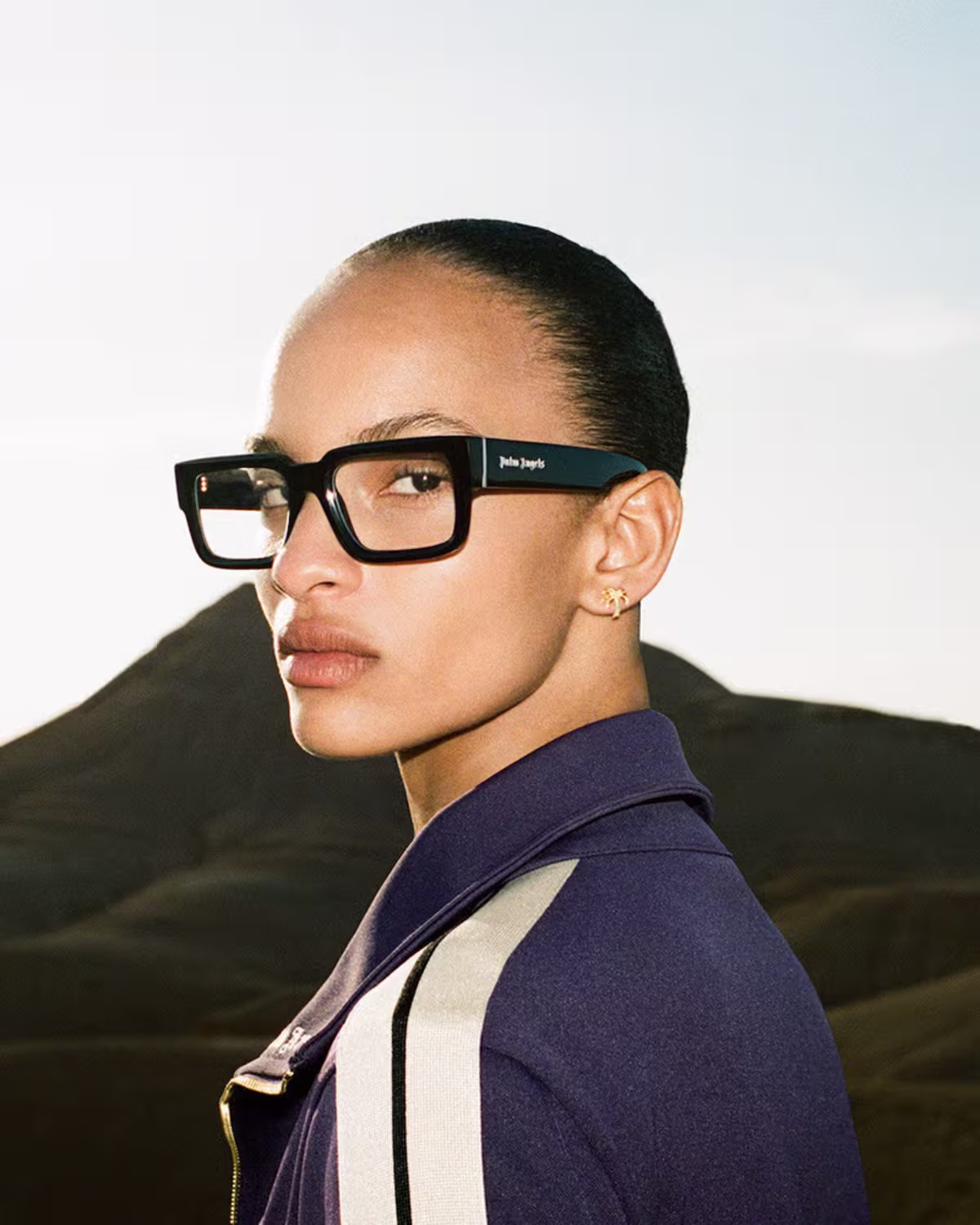 Palm Angels eyeglasses campaign photo Palm Angels eyeglasses campaign photo