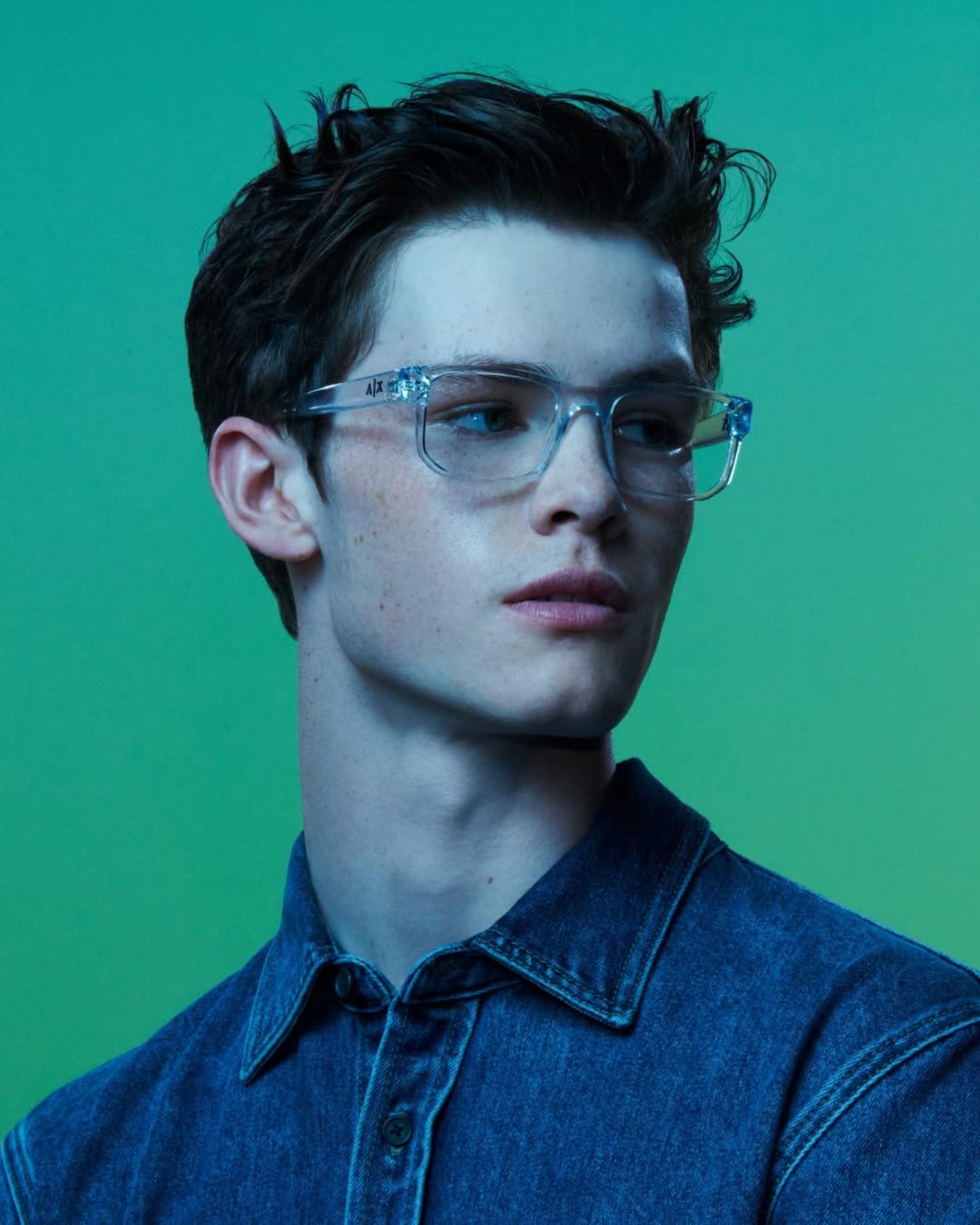 Armani Exchange eyeglasses campaign photo Armani Exchange eyeglasses campaign photo