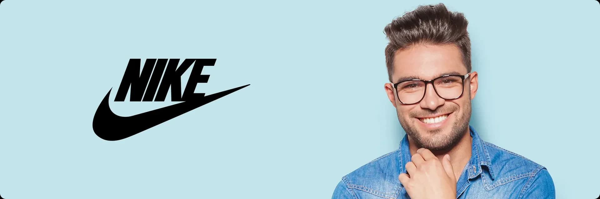 Nike eyeglasses campaign banner