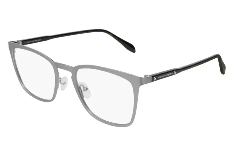 Alexander Mcqueen Eyeglasses Unisex AM0167O Ruthenium