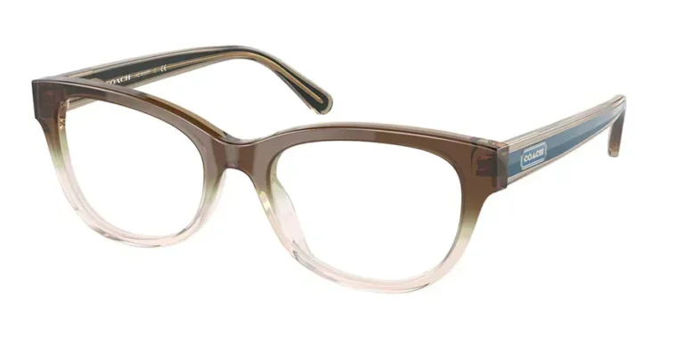 Coach Eyeglasses Women HC6187F Transparent Brown Gradient