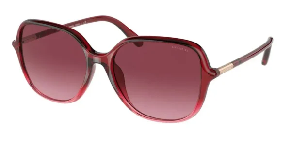 Coach Sunglasses Women 0HC8344U Burgundy Pink Gradient