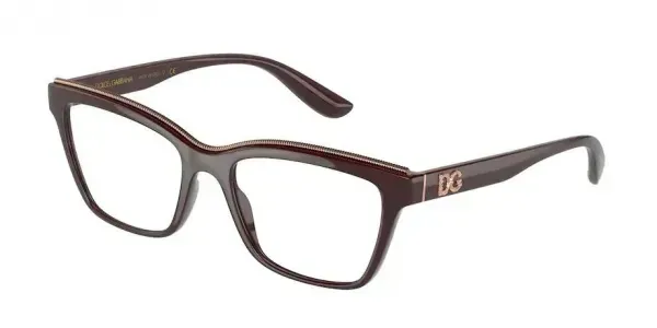 Dolce & Gabbana Eyeglasses Women DG5064 Transparent Bordeaux