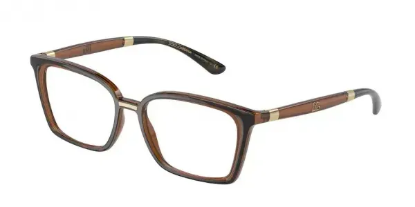 Dolce & Gabbana Eyeglasses Women DG5081 Transparent Brown Havana