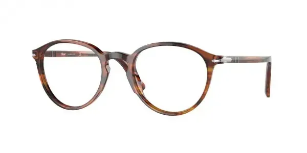 Persol Eyeglasses Unisex PO3218V Striped Brown