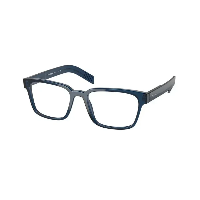 Prada Eyeglasses Men PR15 Transparent Blue