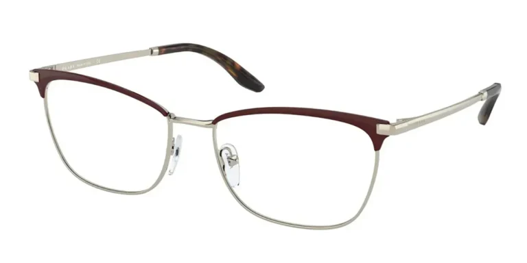 Prada Eyeglasses Women PR 57WV Bordeaux Pale Gold