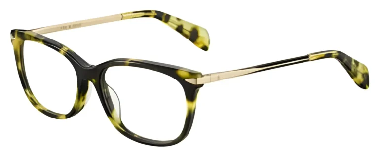 Rag & Bone Eyeglasses Women RNB3006 Havana Green/Gold