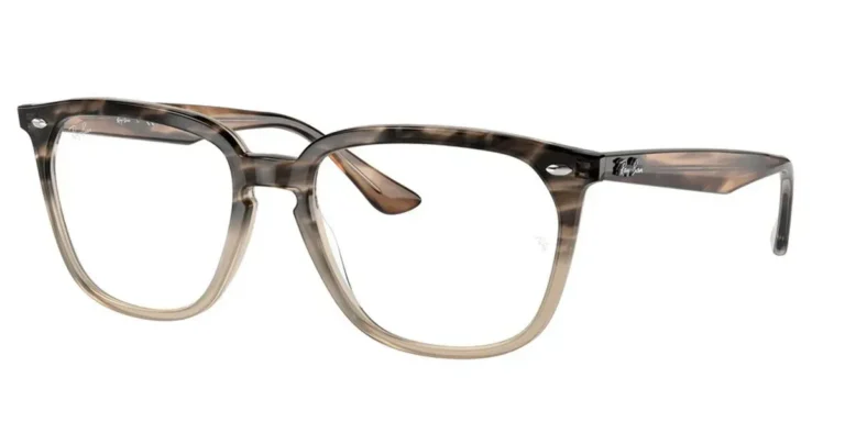 Ray-Ban Eyeglasses Unisex RX4362VF Gradient Brown Havana