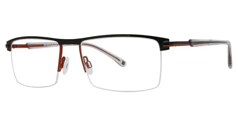 Shaquille O'Neal Eyeglasses Men 165M Black Red