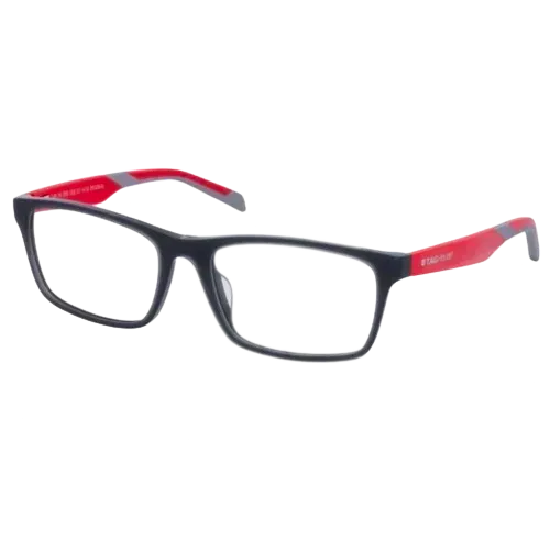 Tag Heuer Eyeglasses Unisex TH552 Grey Red