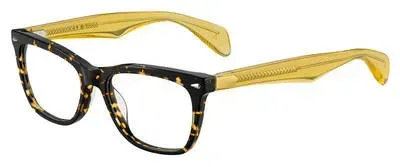 Rag & Bone Eyeglasses Women RNB3001 Havana Yellow