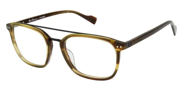 Ben Sherman Eyeglasses Men HANOVER Olive Horn