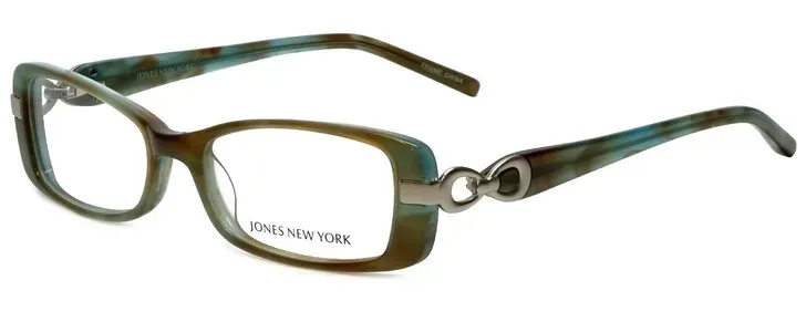 Jones New York Eyeglasses Women J738 Aqua/Brown